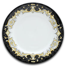 Load image into Gallery viewer, DERUTA COLORI: Dinner Plate - BLACK/GOLD - Artistica.com
