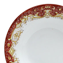 Load image into Gallery viewer, DERUTA COLORI: Pasta/Soup Rim Plate - CORAL RED - Artistica.com
