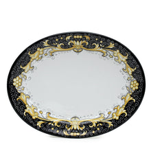 Load image into Gallery viewer, DERUTA COLORI: Oval Platter - BLACK/GOLD - Artistica.com
