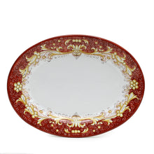 Load image into Gallery viewer, DERUTA COLORI: Oval Platter - CORAL RED - Artistica.com
