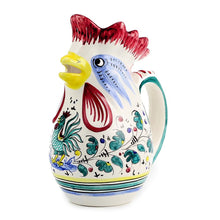 Load image into Gallery viewer, ORVIETO VERDE: Rooster of Fortune pitcher (1 Liter 34 Oz 1 Qt)
