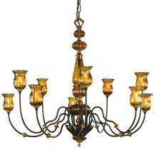 Load image into Gallery viewer, ALBA LAMP: Chandelier G9 Bulb Ossido Di Copper Oro - Artistica.com
