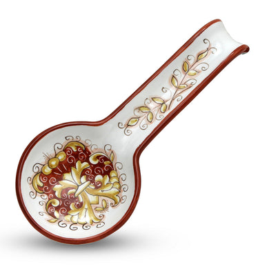 DERUTA COLORI: Spoon Rest - CORAL RED - Artistica.com